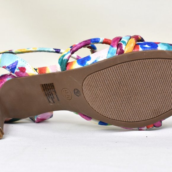 WORTHINGTON Shoes Strappy High Heels Colorful 9.5 - Picture 2 of 4